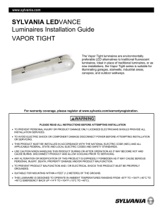 LEDVANCE Luminaires Installation Guide VAPOR TIGHT