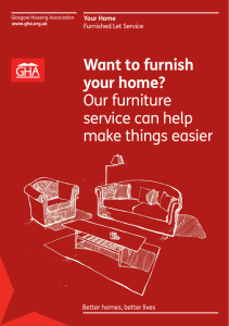 Want to furnish your home? Our furniture service can help make