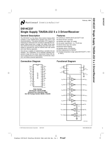 DS14C237 Single Supply TIA/EIA