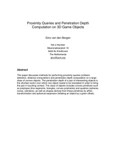 Proximity Queries and Penetration Depth Computation