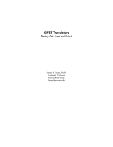 MOSFET Analysis Biasing