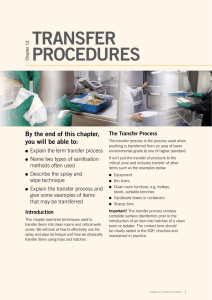 Transfer Procedures
