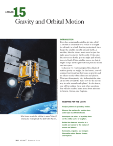 Gravity and Orbital Motion