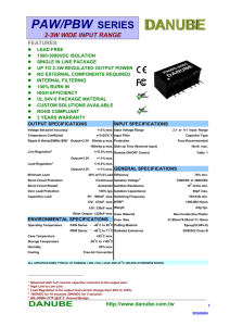 PAW/PBW SERIES - danube enterprise co.,ltd.