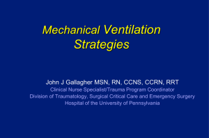 Lung Protective Strategies in Mechanical Ventilation