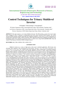 Control Techniques for Trinary Multilevel Inverter