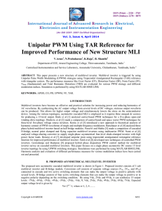 Unipolar PWM Using TAR Reference for Improved