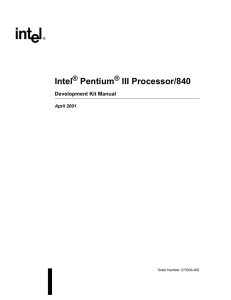 Intel Pentium III Processor/840