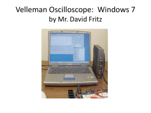 Velleman Oscilloscope by Mr. David Fritz