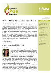 The Global PGS Newsletter, January 2012