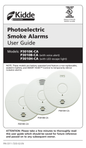 Photoelectric Smoke Alarms User Guide