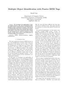 Multiple Object Identification with Passive RFID Tags