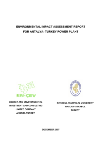 environmental impact assessment report for antalya