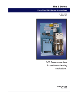 Zero Fired SCR Power Controls