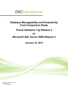 Oracle DB11gR2 vs Microsoft SQL Server 2008R2 Manageability