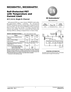 Self-Protected FET with Temperature and Current Limit