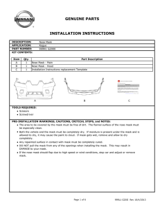 GENUINE PARTS INSTALLATION INSTRUCTIONS