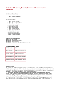 Curriculum "Electronics, Electrotechnics and Telecommunication