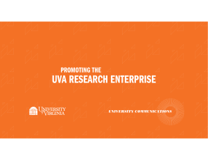 Promoting the UVA Research Enterprise