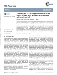Ammonolysis of gallium phosphide GaP to the nanocrystalline wide