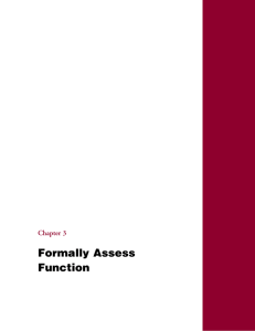 Formally Assess Function - Elderly Driving Assessments