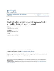 Study of Refrigerant Circuitry of Evaporator Coils - Purdue e-Pubs