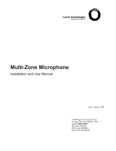 Multi-Zone Microphone