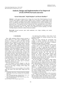 Analysis, Design and Implementation of an Improved ZVZCS