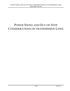 power swing and out-of-step considerations on transmission