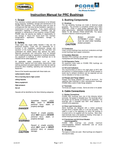 Instruction Manual for PRC Bushings