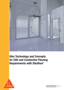 Sika Technology and Concepts for ESD and Conductive Flooring