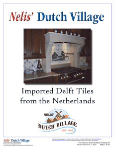 Imported Delft Tiles from the Netherlands