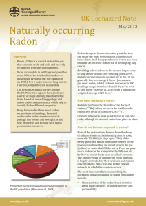 Naturally occurring Radon - British Geological Survey
