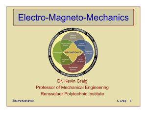 Electromechanics - MultiMechatronics.
