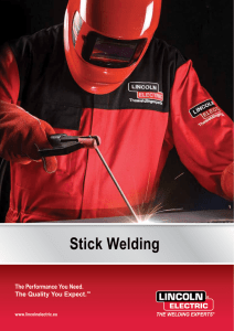 Stick welding - Lincoln Electric