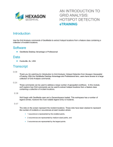 AN INTRODUCTION TO GRID ANALYSIS: HOTSPOT DETECTION