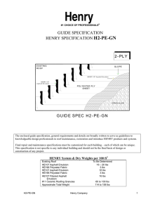 H2-PE-GN - Guide Specifications