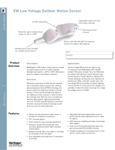 EW Low Voltage Outdoor Motion Sensor