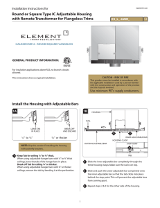 Type IC Adjustable w/Remote Transformers for Flangeless Trims