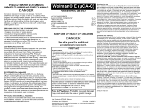 Wolman® E (µCA-C) - Kelly Registration Systems