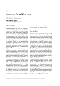 Learning-Based Planning