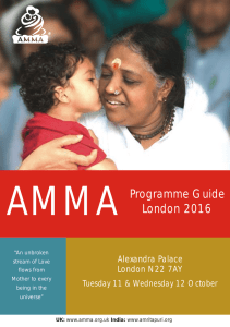 Programme Guide London 2016