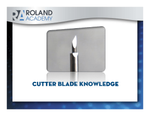 Cutter Blade Knowledge