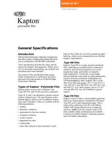 Kapton® General Properties Data