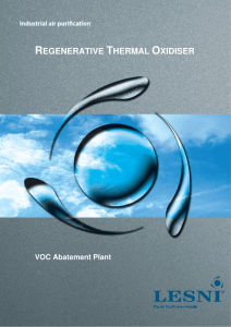 regenerative thermal oxidiser