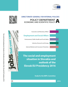 Study on "The social and employment situation in Slovakia and