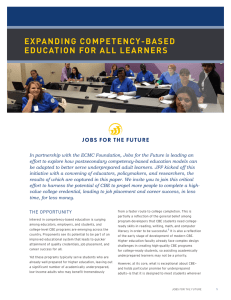 expanding competency-based education for all learners