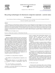 Recycling technologies for thermoset composite materials—current