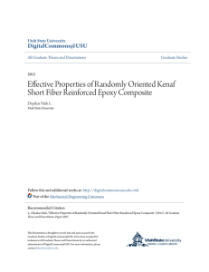 Effective Properties of Randomly Oriented Kenaf Short Fiber