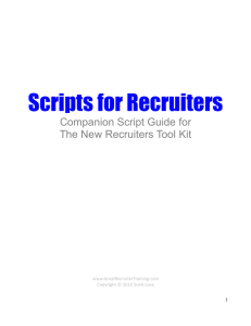 scripts for recruiters